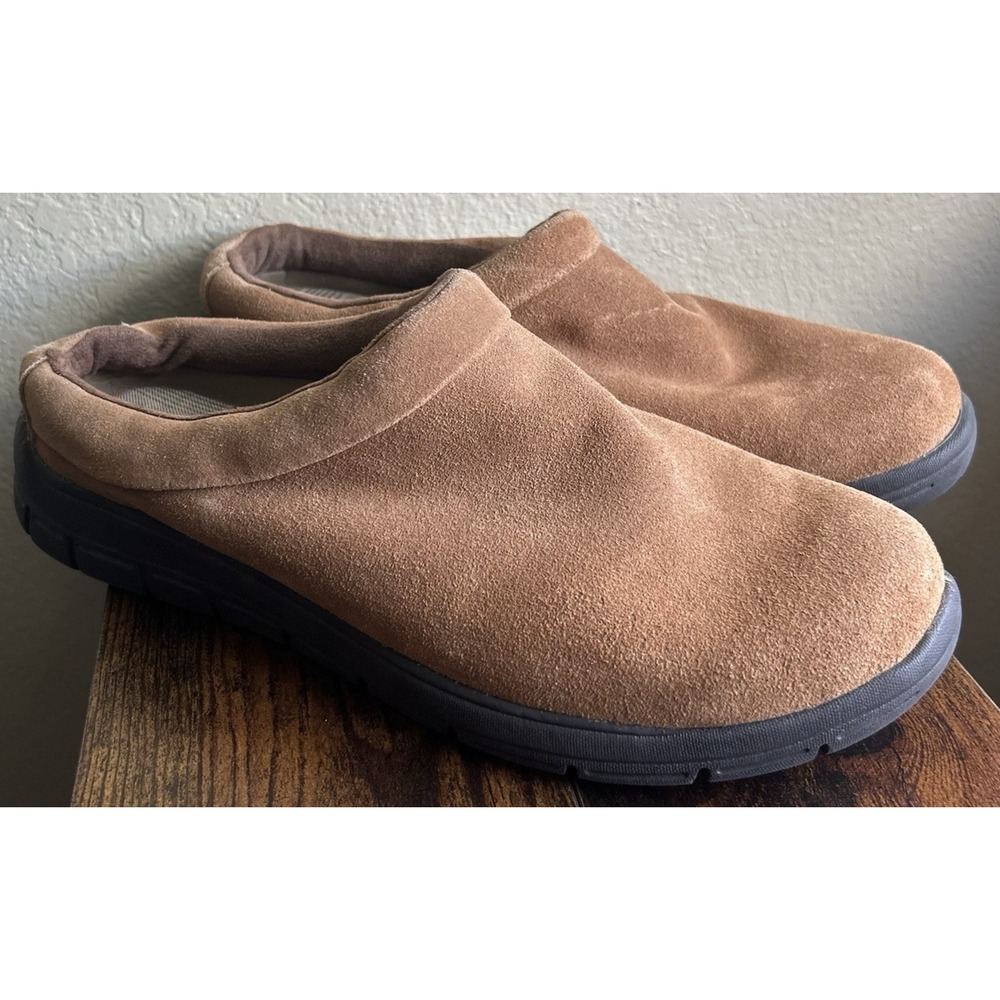 Croft & Barrow men's slip on shoes fremont chestnut clogs house slipper size 13